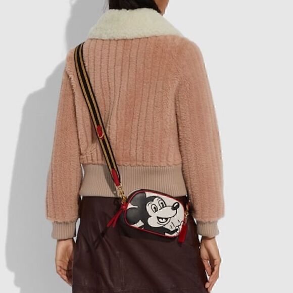 COACH Disney Mickey Mouse X Keith Haring Badge Camera Crossbody Collectors must - Picture 2 of 11